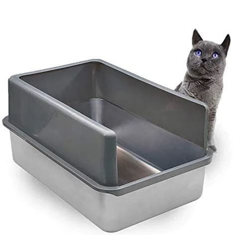 are stainless steel litter boxes good for cats|stainless steel litter box with lid.